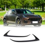 Carbon Fiber Headlight Eyelid Covers Compatible with Maserati Grecale Sport Utility 4-Door 2022-2023 Front Headlamp Eyebrows Eye Lid Decoration Cover Trim Factory Outlet