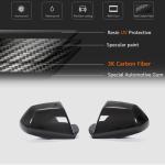 Cadillac CTS Coupe 2009-2014 Mirror Covers Add-on Style Dry Carbon Fiber
