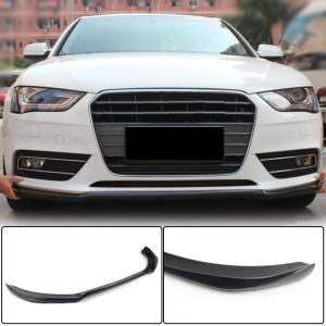 Audi A4 B8.5 Base Sedan Facelift 2013-2016 Front Bumper Lip Carbon Fiber