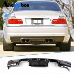 BMW 3 Series E46 M3 Coupe 2000-2006 Rear Bumper Diffuser Carbon Fiber