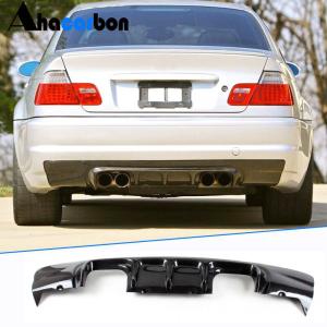 BMW 3 Series E46 M3 Coupe 2000-2006 Rear Bumper Diffuser Carbon Fiber