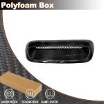 Real Carbon Fiber Front Hood Scoop Vents Compatible with BMW Mini Cooper S F56 2006-2013 Engine Hood Air Intake Vent Trim Acessories