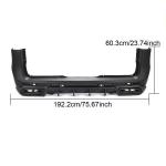 Mercedes Benz W447 Vito 2016-2019 Rear Bumper Diffuser Dry Carbon Fiber with PP