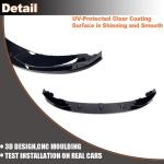 Gloss Black Front Bumper Lip Compatible with BMW 4 Series F32 F33 F36 M Sport 2Door 4Door 2014-2019 420i 428i 435i 440i Chin Spoiler Splitter Protector Factory Outlet