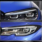 BMW 3 Series G20 2019-2021 Headlight Eyebrows Eyelids Dry Carbon Fiber