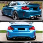 BMW 2 Series F87 M2 M2C 2016-2020 Rear Bumper Diffuser Carbon Fiber
