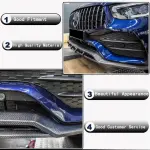 Mercedes Benz X253 GLC300 GLC300e Sport 2020UP Front Bumper Lip Carbon Fiber