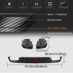 Mercedes Benz W222 Sport S63 AMG Pre-facelift 2014-2017 Rear Bumper Diffuser With Exhaust Pipe Tips Carbon Fiber