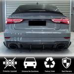 Audi RS3 8V.5 Sedan Facelift 2017-2019 Carbon Fiber Rear Bumper Diffuser