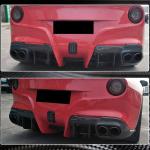 Ferrari F12 Berlinetta 2012-2014 Rear Bumper Diffuser Carbon Fiber