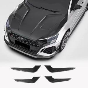 2022–2024 Audi RS3 8Y Sedan & Sportback 4-Piece Dry Carbon Fiber Front Bumper Canards