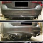 Infiniti Q50 Q50S 2018-2022 Rear Bumper Diffuser Carbon Fiber