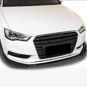 Audi A3 Base 8V Sedan 2014-2016 Front Bumper Lip Carbon Fiber