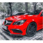Mercedes Benz (W207) C207 A207 Sport Facelift 2014-2016 Front Bumper Trims Carbon Fiber