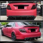 Mercedes Benz C Class W204 C63 AMG Pre-facelift 2008-2011 Rear Bumper Diffuser Carbon Fiber