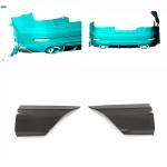 Audi RS3 8V.5 Sedan Facelift 2017-2019 Rear Bumper Splitters Carbon Fiber