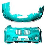 BMW X5M F95 Sport Utility 4-Door 2020-2022 Front Bumper Lip Dry Carbon Fiber