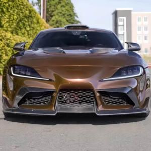 Toyota Supra GR A90 A91 MK5 (2019-2024) Carbon Fiber Front Bumper Lip-Direct Fit