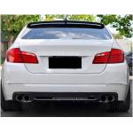 BMW 5 Series F10 M Sport 2012-2016 Rear Bumper Diffuser Carbon Fiber