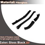 Gloss Black Front Bumper Lip for Benz GLE63 AMG 2015-2018 | MCARCAR KIT For Mercedes Fiberglass AMG Sport Utility Front Chin Spoiler Splitter Protector Factory Outlet(4pcs/Set)