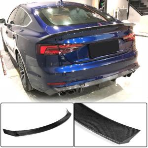 Audi A5 Sline S5 B9 Sportback 2017-2021 Rear Trunk Spoiler Carbon Fiber