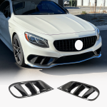 Mercedes Benz C217 S500 S550 Sport Pre-facelift 2015-2017 Fog Light Covers Dry Carbon Fiber