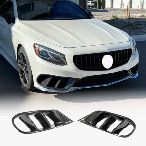 Mercedes Benz C217 S500 S550 Sport Pre-facelift 2015-2017 Fog Light Covers Dry Carbon Fiber