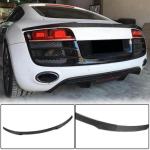 Audi R8 V8 V10 Coupe Pre-facelift 2008-2015 Rear Trunk Spoiler Carbon Fiber