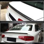 Audi A4 B8.5 Non-Sline Non-S4 Sedan Facelift 2013-2016 Rear Trunk Spoiler Carbon Fiber