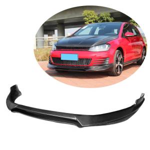 Volkswagen VW Golf 7 MK7 GTI 2014-2016 Front Bumper Lip Carbon Fiber
