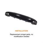 Rear Bumper Diffuser Exhaust Lip for Audi A7 Standard Bumper 2012-2015