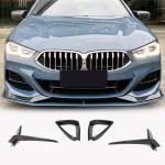 BMW 8 Series G14 G15 G16 840i M Sport M850i 2018-2021 Fog Light Covers Dry Carbon Fiber