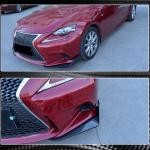 Lexus IS250 IS350 F Sport 2013-2015 Front Bumper Splitters Carbon Fiber