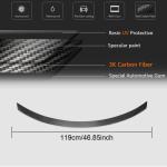 Infiniti Q60 Q60S 2017-2022 Rear Trunk Spoiler Carbon Fiber