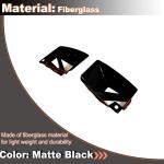Matte Black Front Lower Air Vent Cover for BMW G87 M2 Base Coupe 2 Door 2022-2024 Fiberglass Front Air Vent Intake Duct Inserts Cover Bumper Splitters Protector Factory Outlet