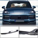 Porsche Cayenne 2018-2021 Front Bumper Lip Carbon Fiber