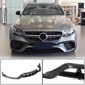 Mercedes Benz W213 E63 (S) AMG 2016-2019 Front Bumper Lip Carbon Fiber