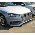 Audi S4 A4 Sline B9 Sedan 2017-2020 Front Bumper Lip Carbon Fiber