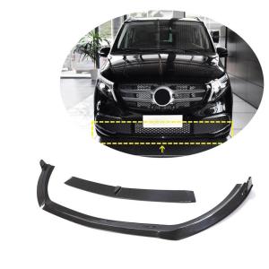 Mercedes Benz W447 Vito 2020UP Front Bumper Lip Dry Carbon Fiber