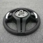 BMW Universal F8x M2 M3 M4 M5 M6 F10 F20 F22 F30 F32 F36 F06 F07 E70 Leather Car Steering Wheel Full Set(Paddles+Buttons+Trim Cover+Flat Bottom)