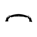 Mercedes Benz E Class W213 Sport E43 AMG 2016-2020 Front Bumper Lip Glossy Black ABS