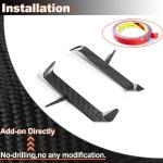 G90 M5 Full Carbon Fiber Rear Vent Cover Compatible with BMW G90 M5 2025-2026 Rear Bumper Side Vent Canard Covers Factory Outlet