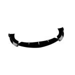 Mercedes Benz E Class W213 Sport E43 AMG 2016-2020 Front Bumper Lip Glossy Black ABS