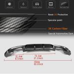 BMW 3 Series F34 M Sport GT GranTurismo 2014-2018 Rear Bumper Diffuser Carbon Fiber