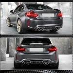 BMW 2 Series F87 M2 M2C Coupe 2016-2020 Rear Bumper Diffuser Carbon Fiber