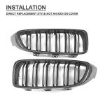 Carbon Fiber Front Center Kidney Grille Grill Replacement 2013-2018