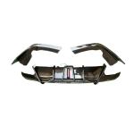 BMW X5M F95 2019-2025 Rear Bumper Diffuser With Splitters Carbon Fiber