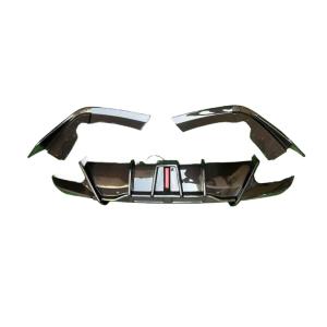 BMW X5M F95 2019-2025 Rear Bumper Diffuser With Splitters Carbon Fiber
