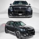 BMW G05 X5 LCI M-Sport 3D Style Carbon Fiber Front Bumper Lip 2023–2024