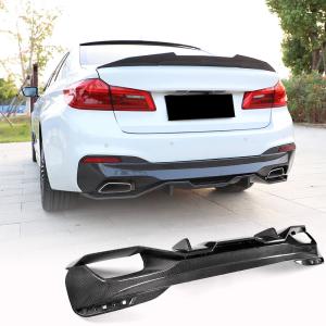 BMW 5 Series G30 530i 530e 540i M Sport M550i 2017-2020 Rear Bumper Diffuser Carbon Fiber/FRP